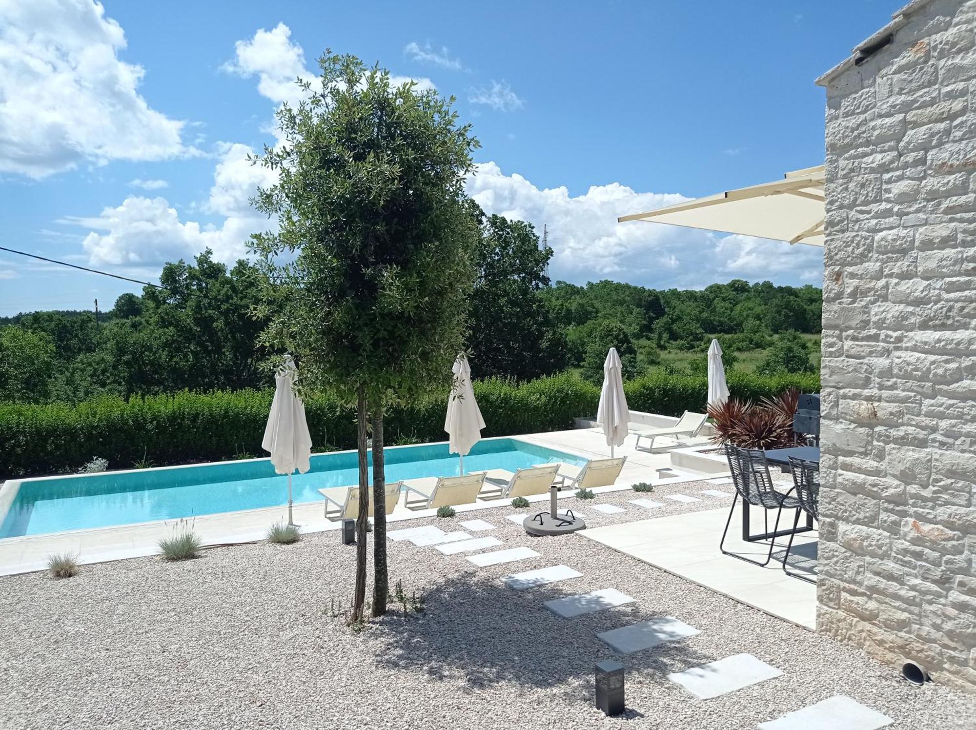 Terra Histria - Boutique Stone House Villa Oprtalj Bagian luar foto
